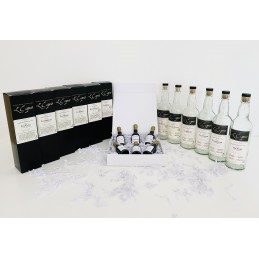 Boxed samples of spirit rum